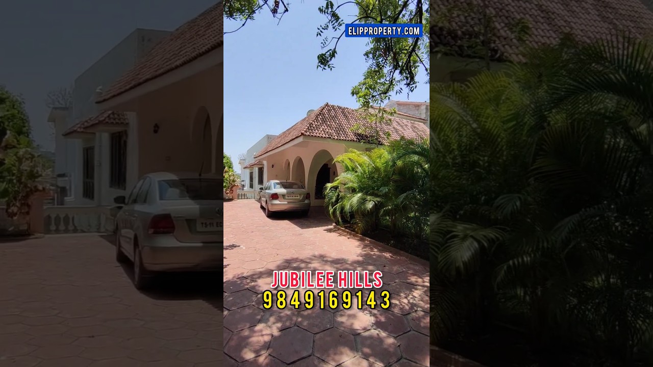 847 SQ YARD LAND PRICE TRIPLEX VILLA FOR SALE IN JUBILEE HILLS HYDERABAD ELIP PROPERTY #villa #sale