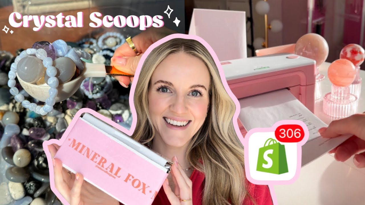 Packing Orders for my Crystal Shop - Small Business Vlog 005 - Mineral Fox Gems