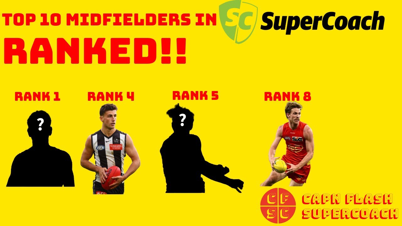 The Top 10 Midfielders for AFL SuperCoach 2026 RANKED!