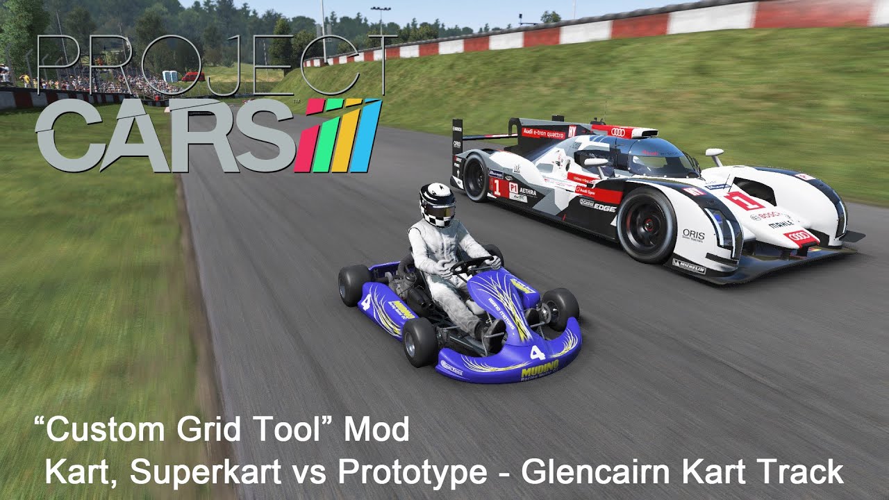 Project CARS: Custom Grid Mod - Kart, Superkart vs Prototype @ Glencairn Kart Track