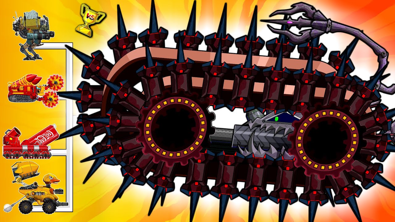 Ultimate Spike Track Beast Tank vs Monster Machines – Who Can Survive This?