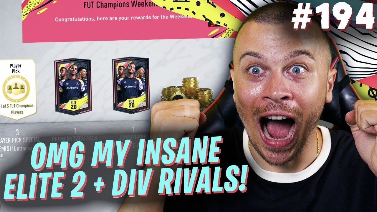 FIFA 20 MY ELITE 2 FUT CHAMPIONS & DIVISION RIVALS REWARDS ARE ABSOLUTELY INSANE!