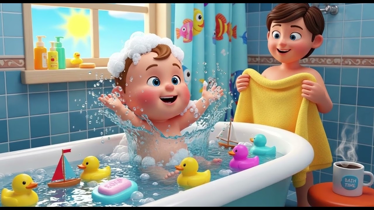 Bath song | Nursery Rhymes for Kids | Fun Learning Songs | Kids Melody