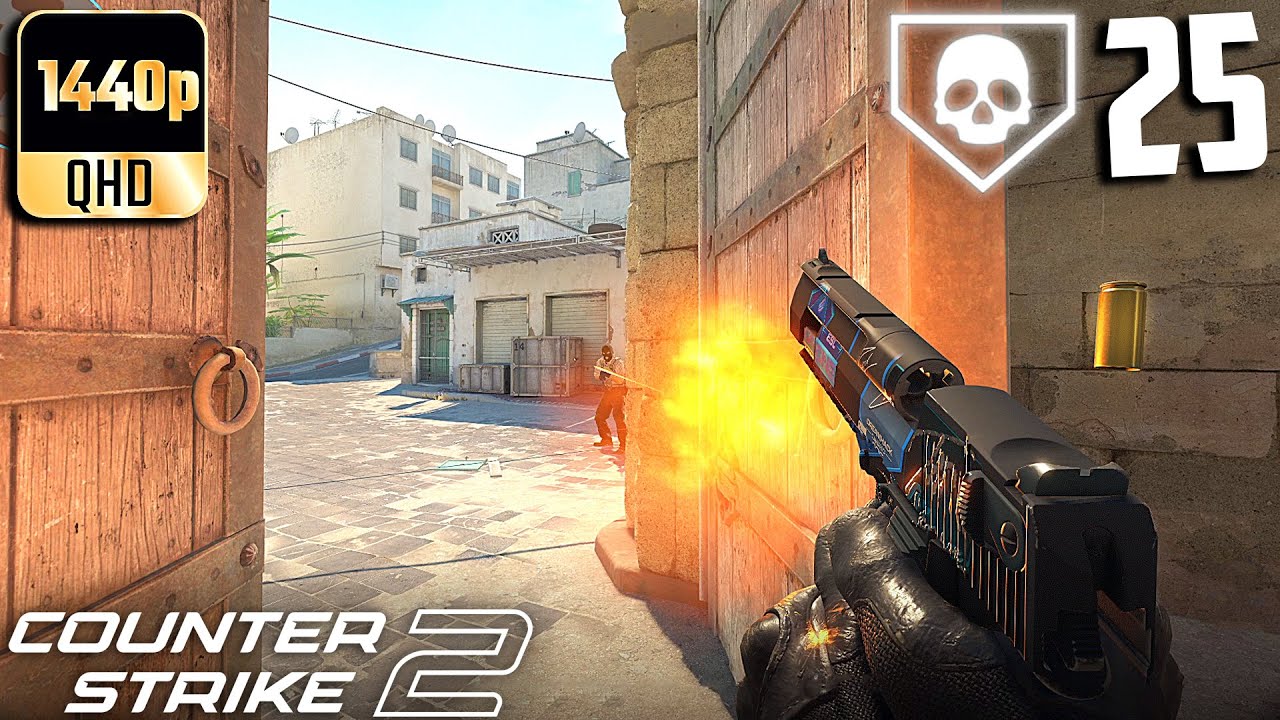 CS2- 25 Kills On Dust 2 Competitive Full Gameplay #77! (No Commentary)