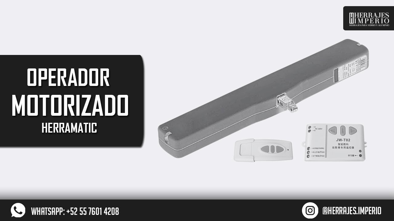 Operador Motorizado HERRAMATIC | HERRAJES IMPERIO