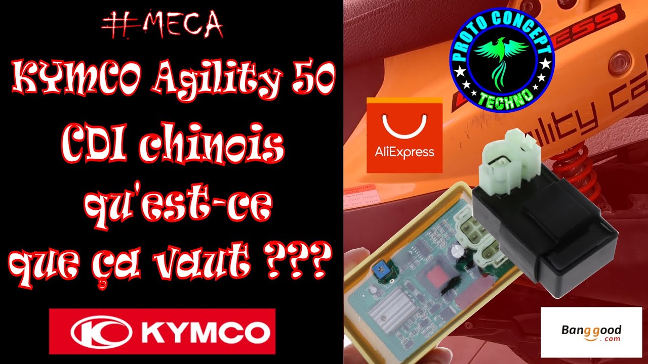 #Kymco #Agility 50cc 4T, #CDI chinois : qu’est-ce que ça vaut ? ☣🈵