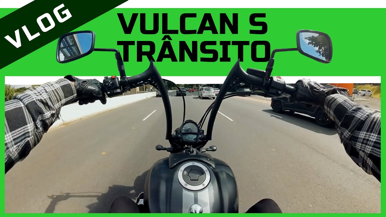 KAWASAKI VULCAN S 650 no trânsito de São Paulo -VLOG na cidade
