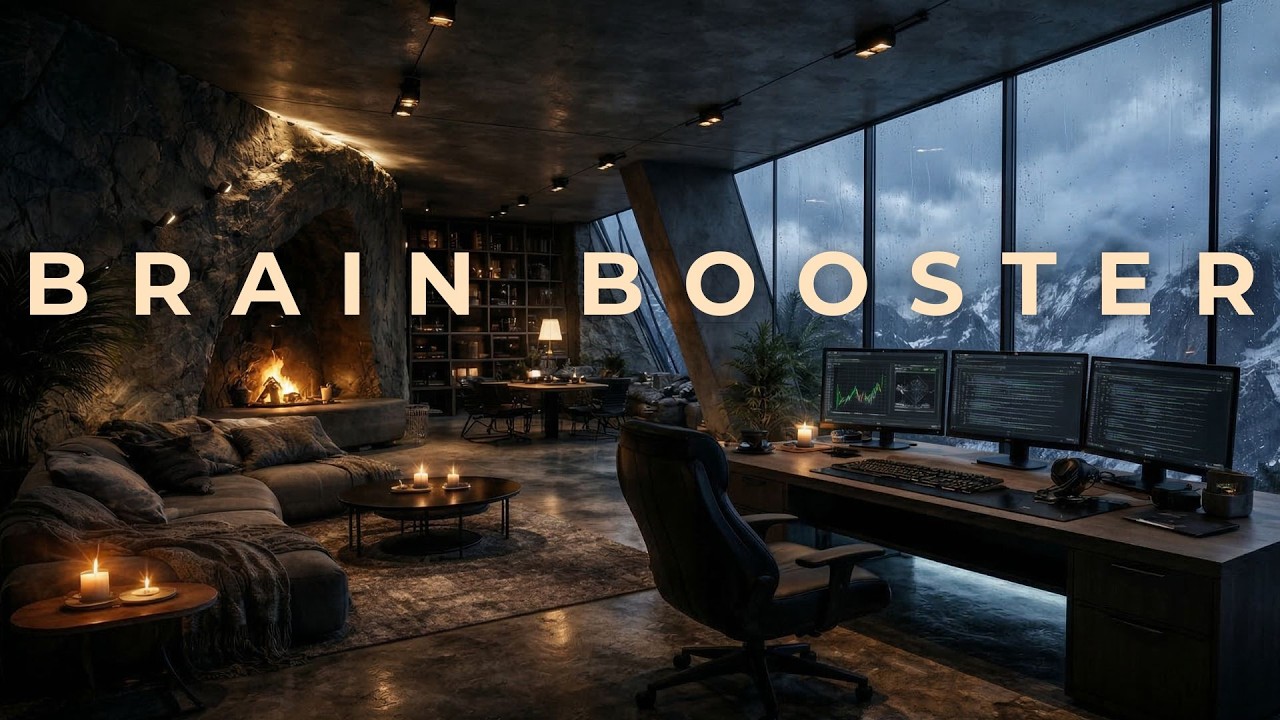 Brain Booster – Deep Focus Music for Work & Study | Cozy Winter Office