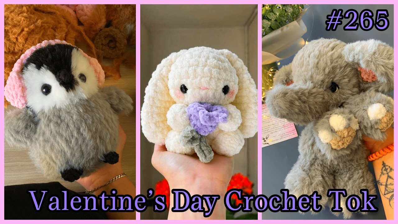 🧶💌🎀 Valentine’s Day Crochet Tok Compilation 2026 | Crochet Tok Fam 🧶💌🎀 #265