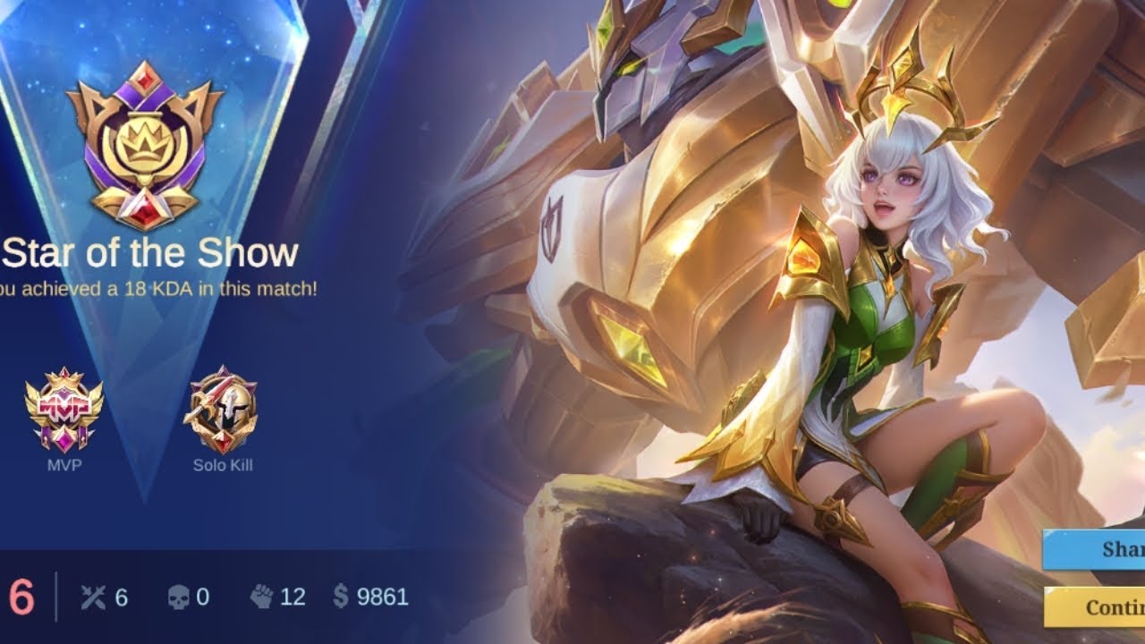 Mobile Legends Verdant Knight New Skin Edith 🫰