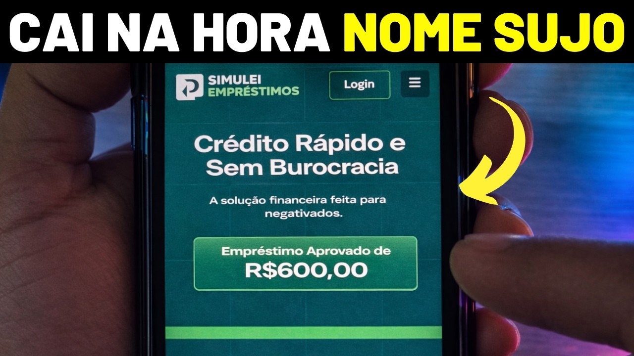 4 MELHORES EMPRESTIMOS ONLINE PARA NEGATIVADOS QUE APROVAM NA HORA FACIL E RAPIDO EM 2026