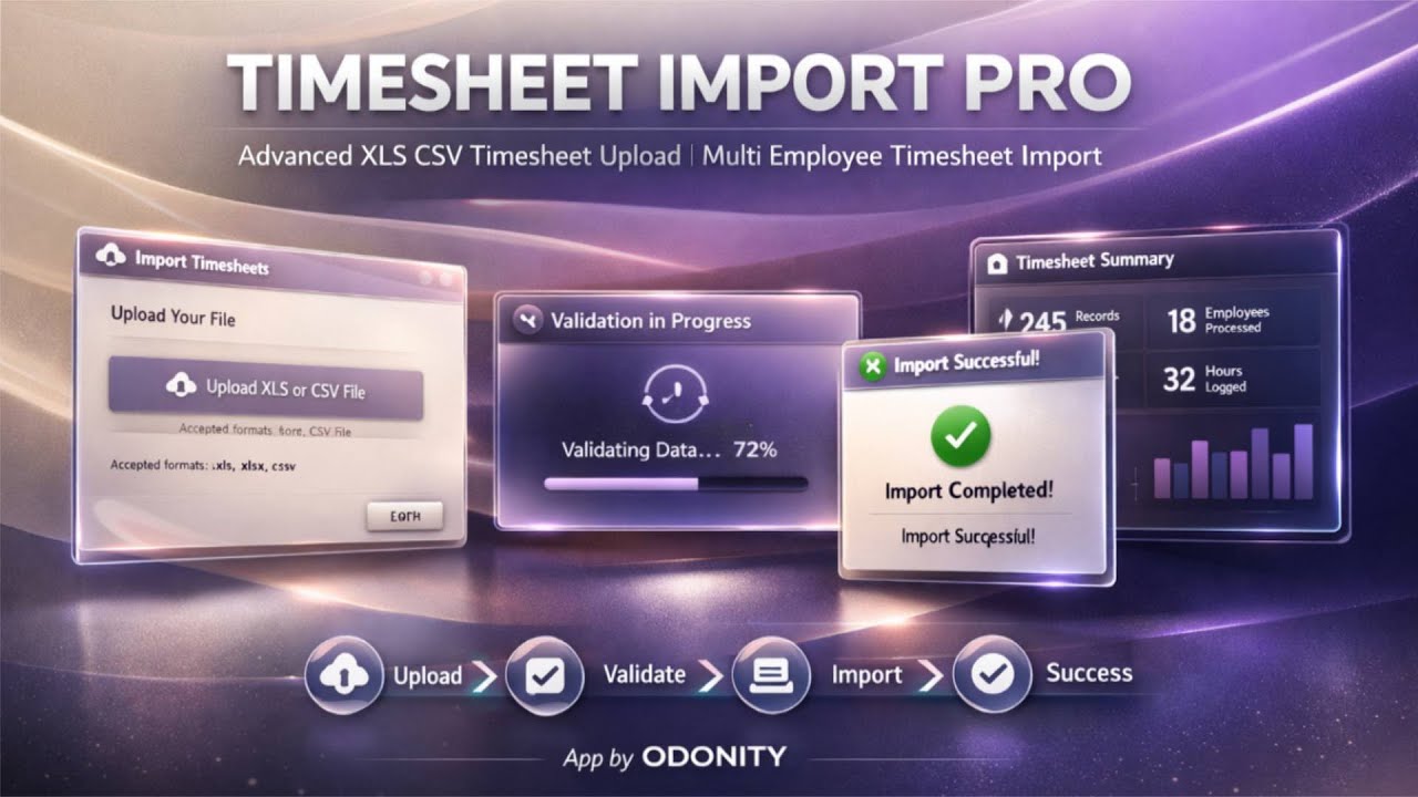 Odoo Timesheet Import Pro | Upload Timesheets via CSV & XLS | Odoo Multi Employee Timesheet Import