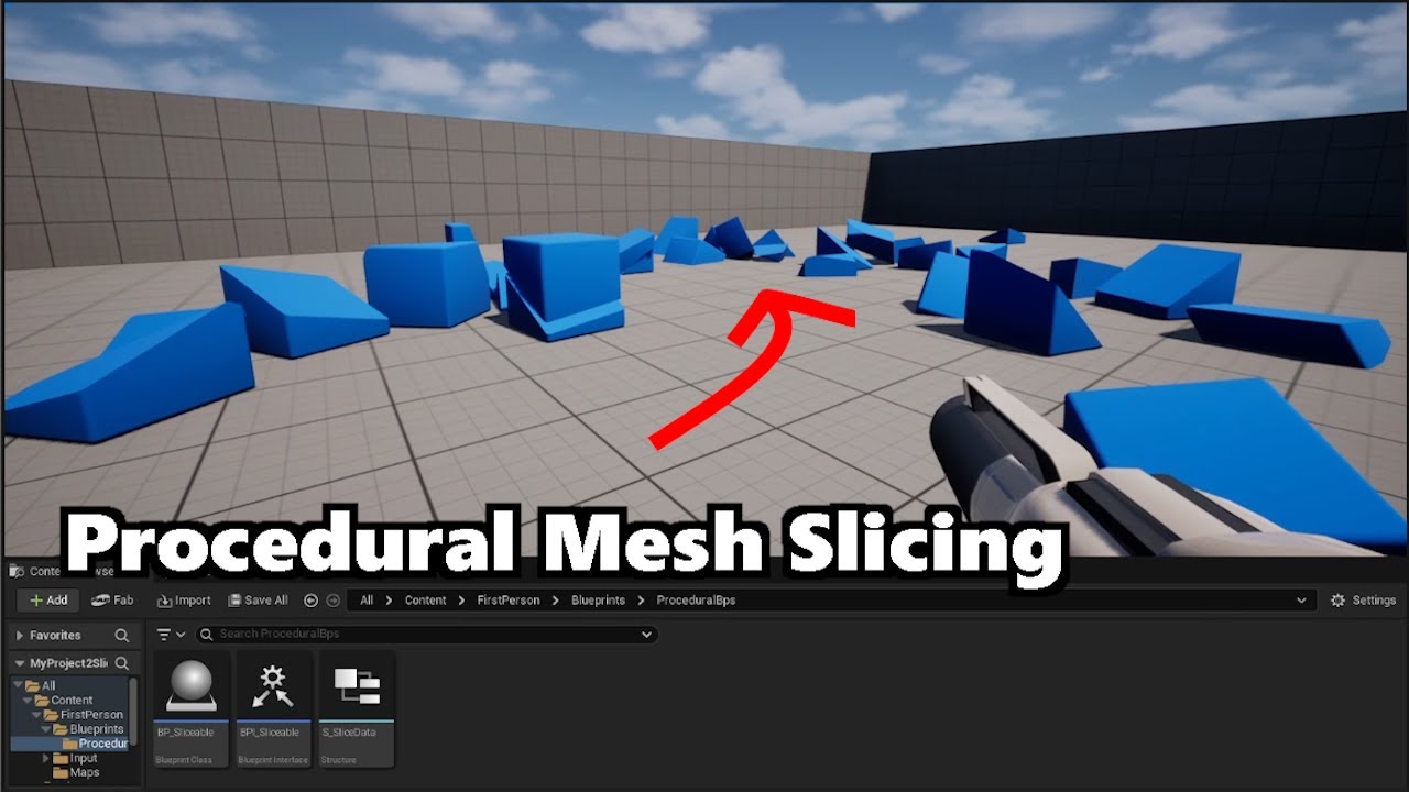 How To Slice A Procedural Mesh From Static Mesh In UE 5