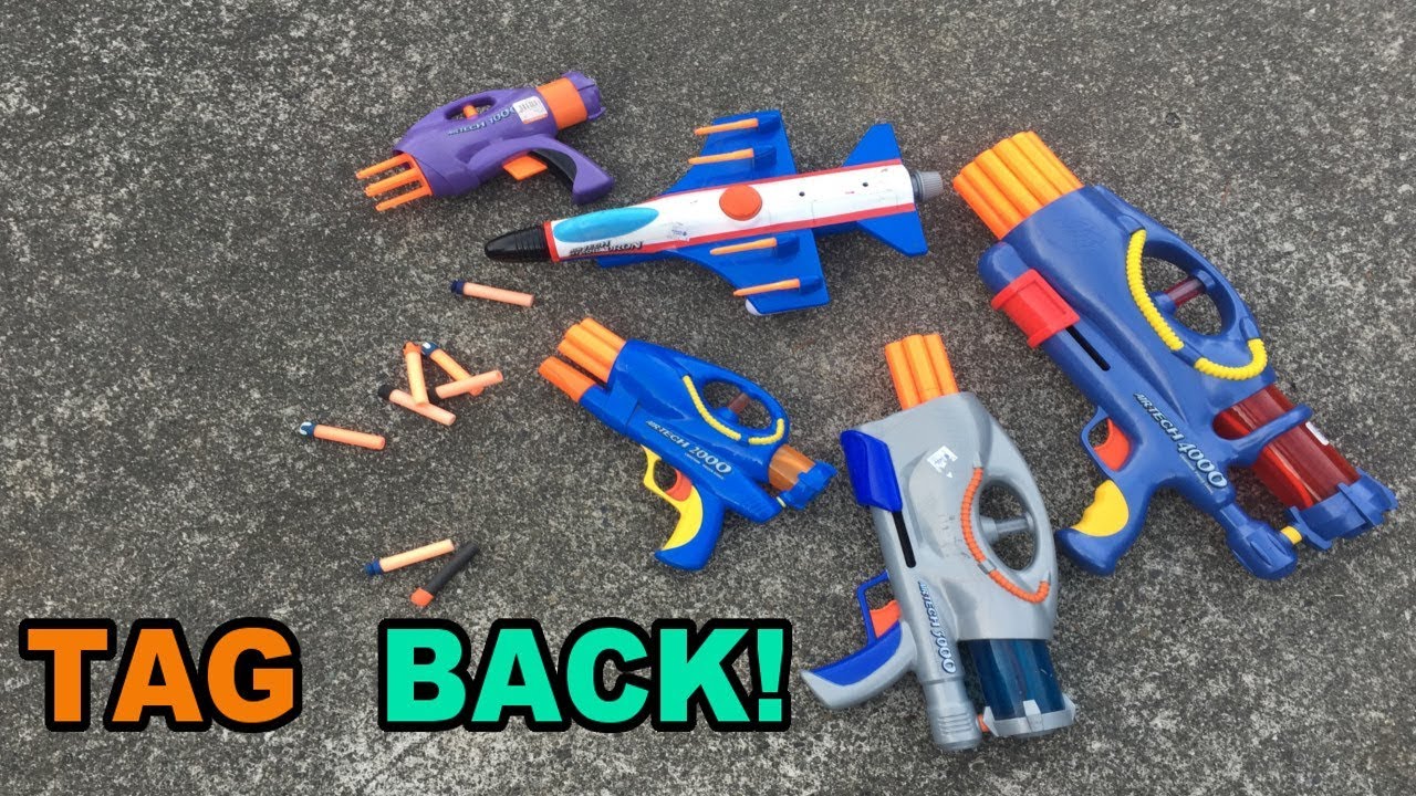 The Entire NERF Air Tech Line. Basically. Minus the Ball Blaster. || TAG BACK! | Walcom S7