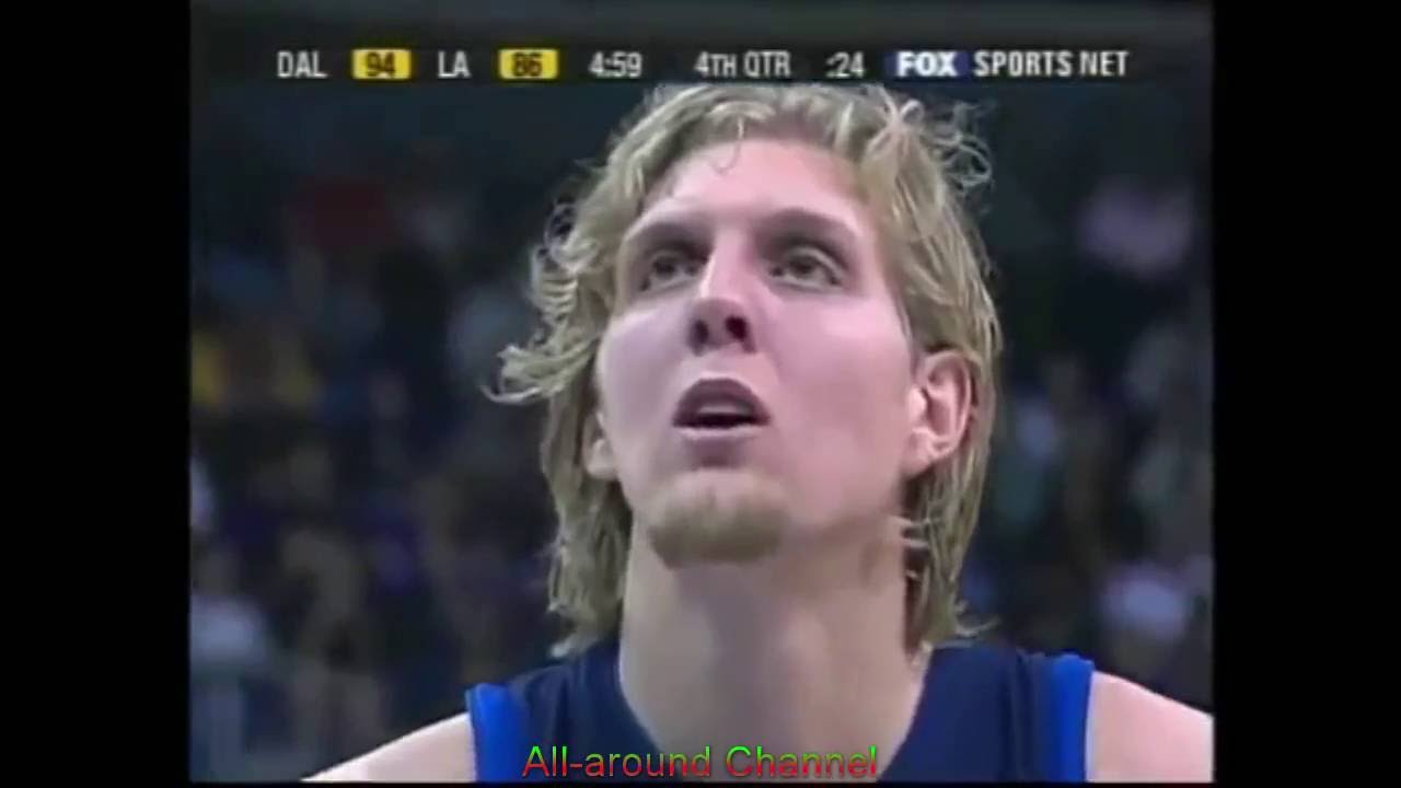 Steve Nash(22pts) Dirk Nowitzki(21pts) Nick Van Exel(25pts) @ Lakers 02-03