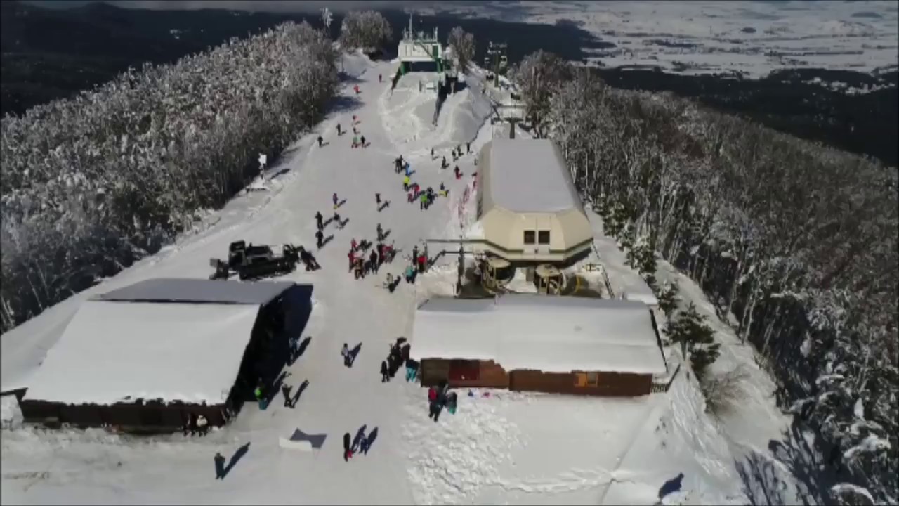 Piste da sci di Camigliatello Silano dal DRONE - inverno 16/17