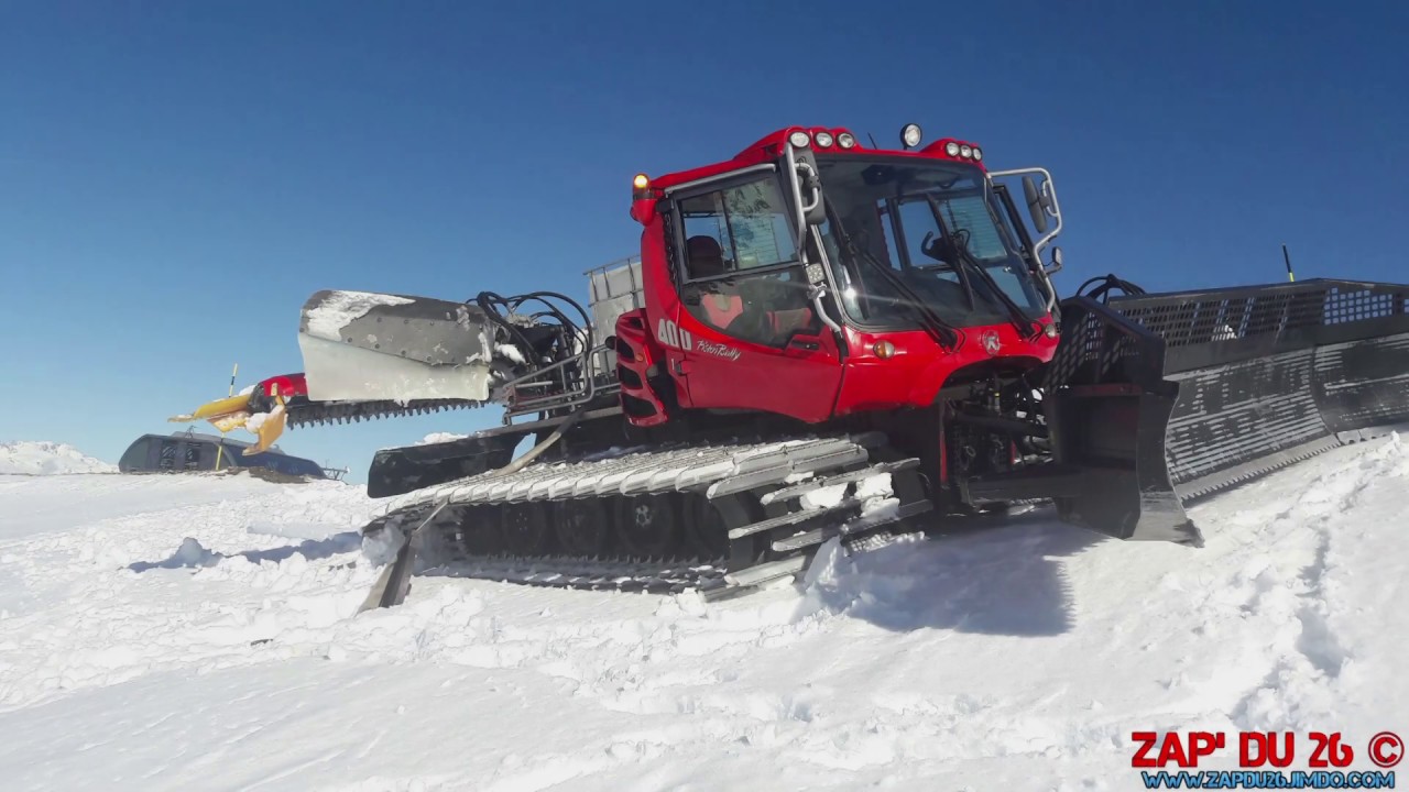 Retour en photos sur la saison de damage 2019/20 à Valmorel - PistenBully et Prinoth