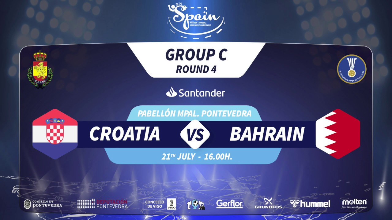 Croatia vs Bahrain | Group phase | 2019 IHF Men’s Junior (U21) World Championship