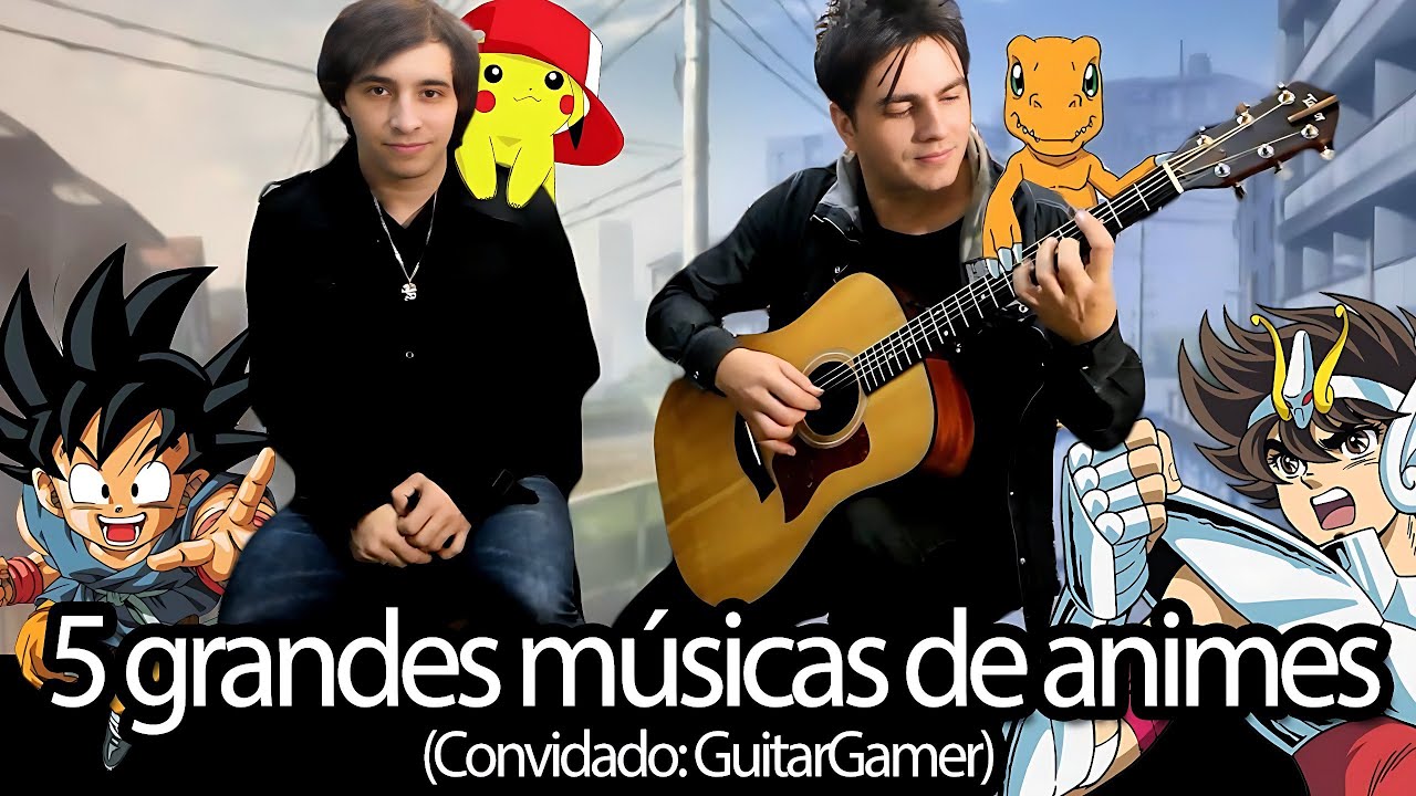 Medley: Cavaleiros do Zod&iacute;aco/Pok&eacute;mon/Dragon Ball GT/Digimon, por The Kira Justice e GuitarGamer