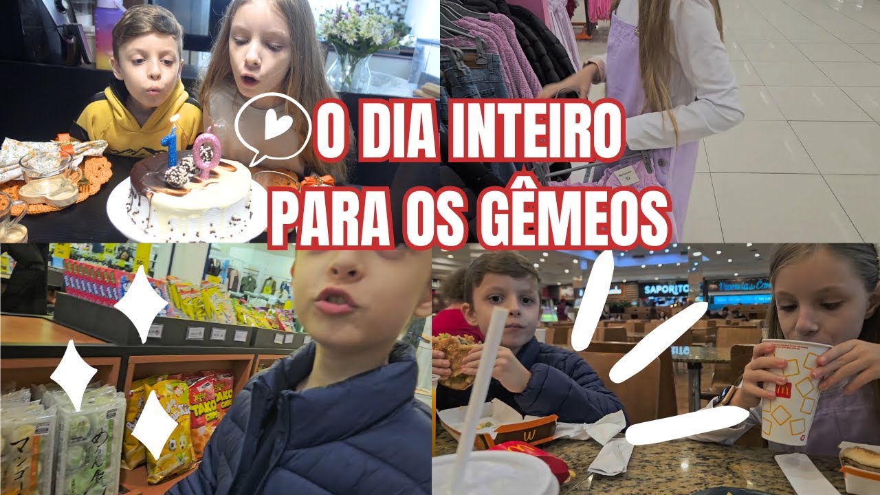 ELES TIVERAM UM DIA INTEIRINHO SÓ PRA ELES| ANIVERSARIO DOS GÊMEOS | TOQUE MATERNO VLOGS