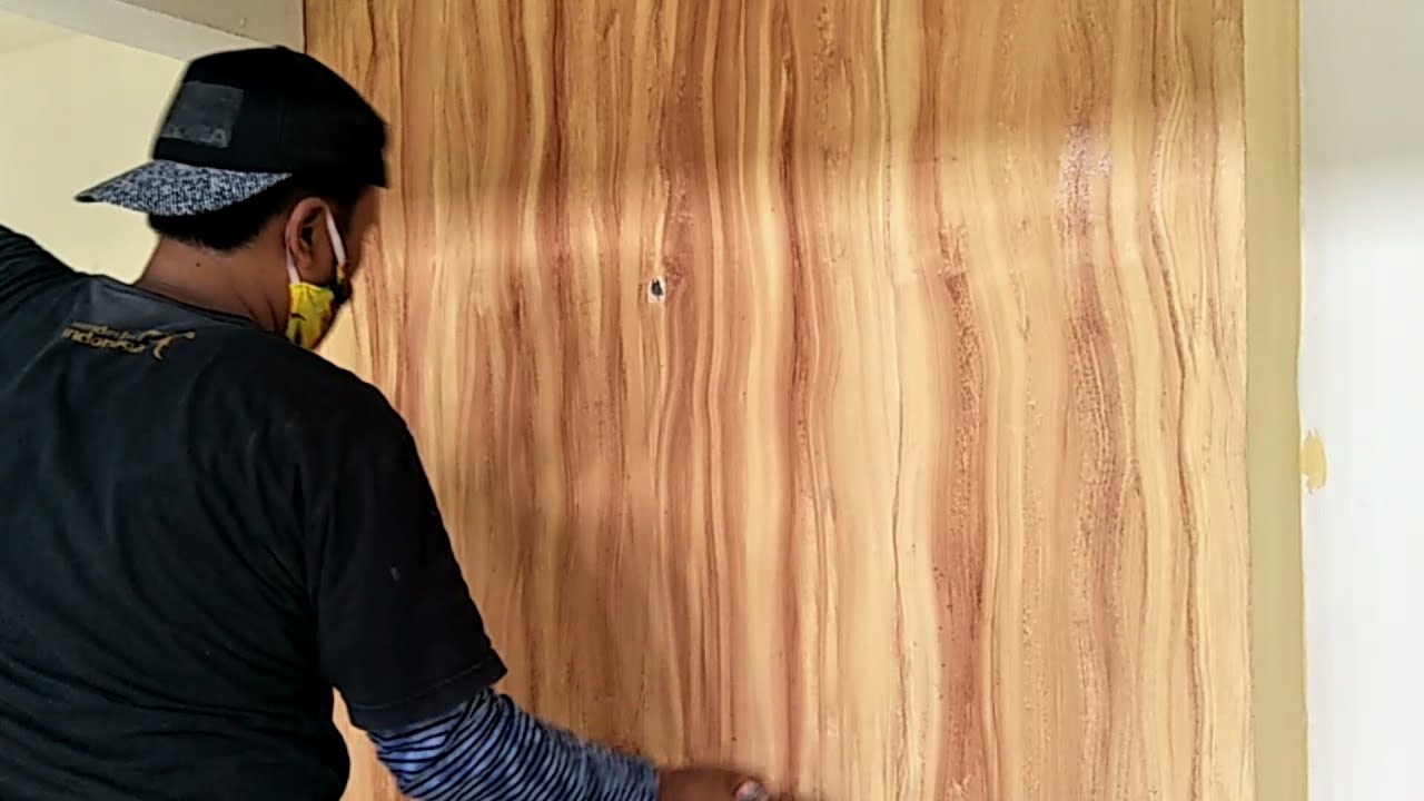Buat Motif Kayu Simple !! Create a simple wood motif paint