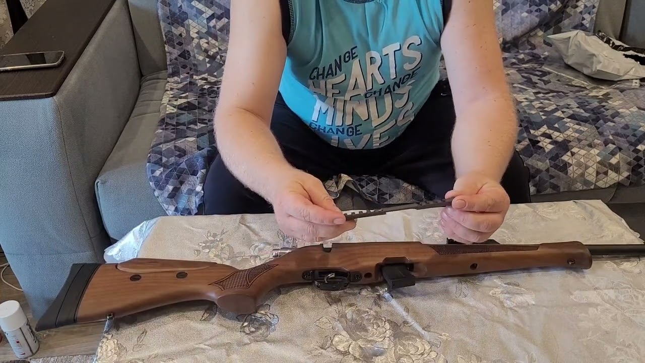 карабин HATSAN escort 22 lr и планка вивер cz 452, 455