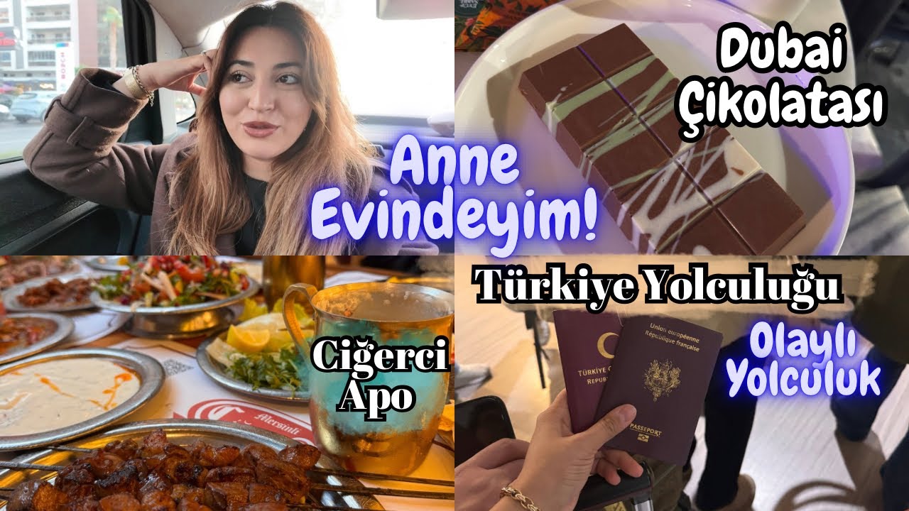 Anne Evindeyim 🤍 İZMİR - TÜRKİYE Yolculuğunda Talihsiz Olaylar | Dubai Çikolatası 🍫