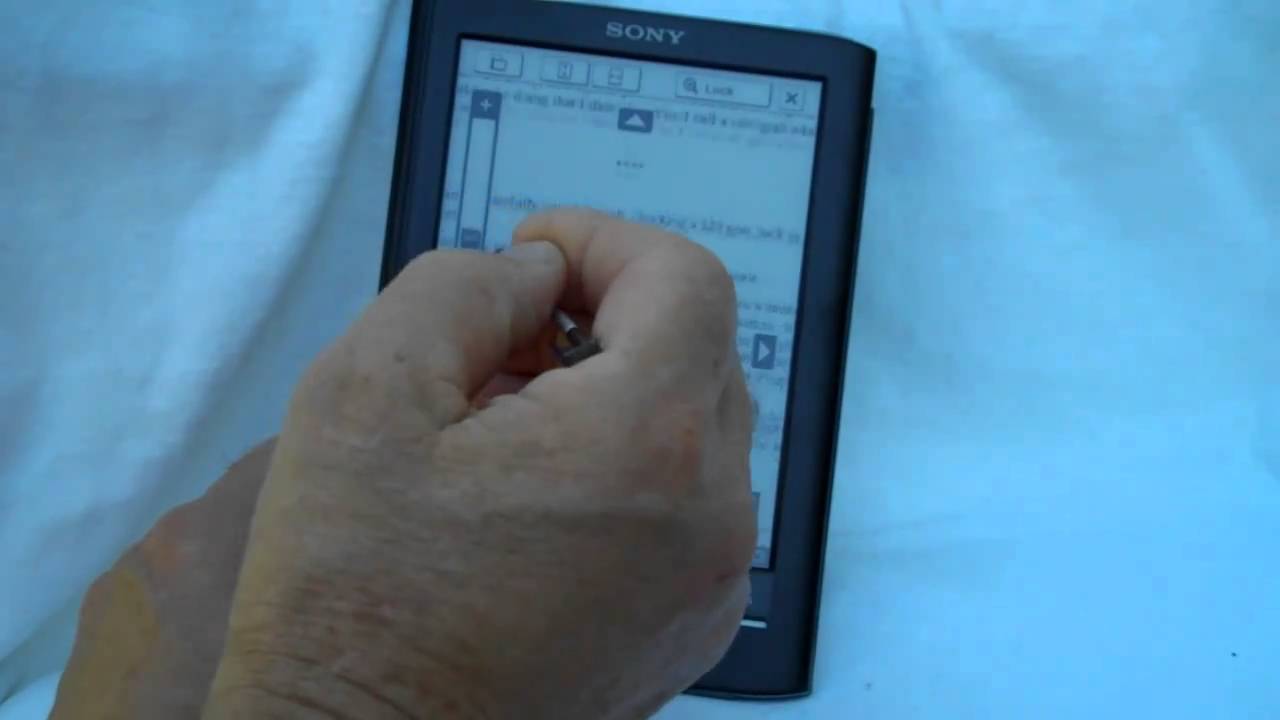 Sony PRS-650 Touch Edition ereader video review.wmv