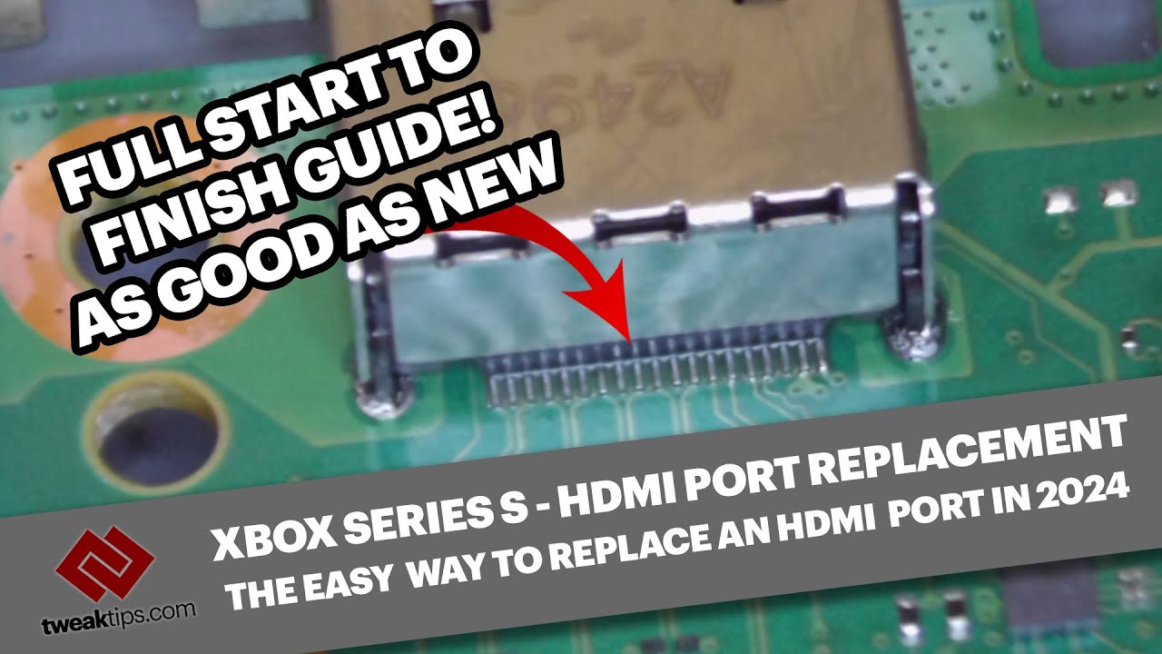 Простой способ замены порта HDMI на Xbox Series S — полное руководство по замене. Новинка 2024 года.