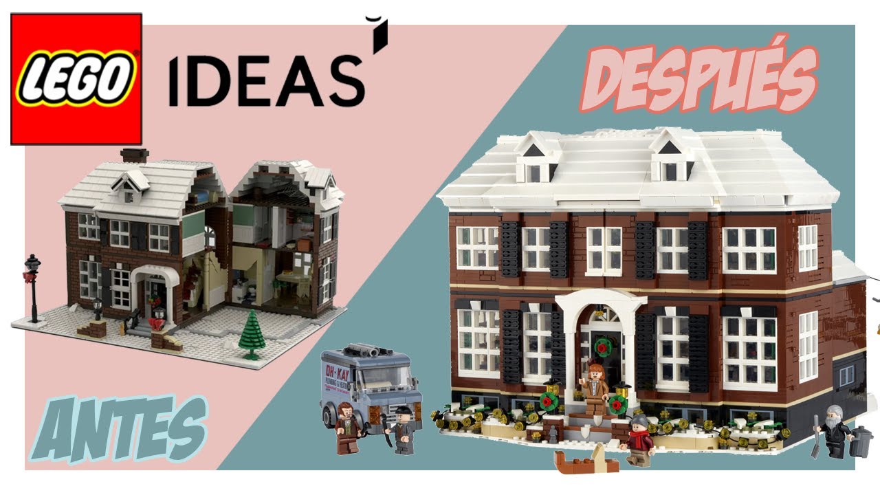LEGO Ideas HOME ALONE (solo en casa) - Review diseño antes y después