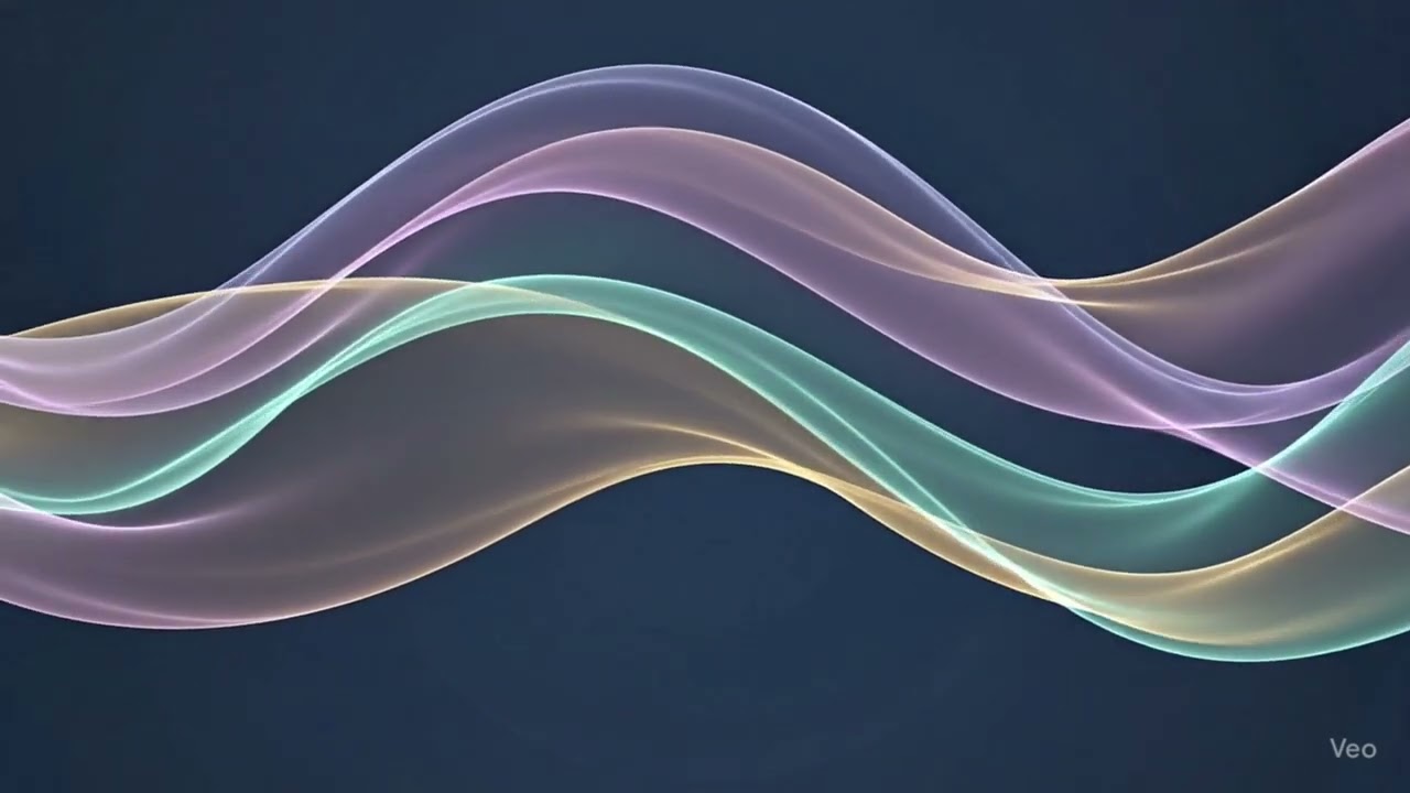 Abstract Soft Light Waves – Calming Sleep Visuals for Deep Relaxation