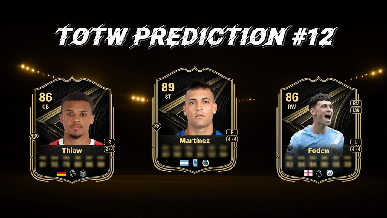 PREDICTIONS FOR TOTW #12 ON FC26! FT MARTINEZ, FODEN, THIAW AND MORE 👀