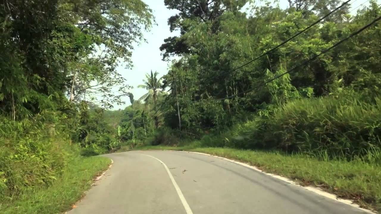 Driving to Kuching Borneo Sarawak Malaysia
