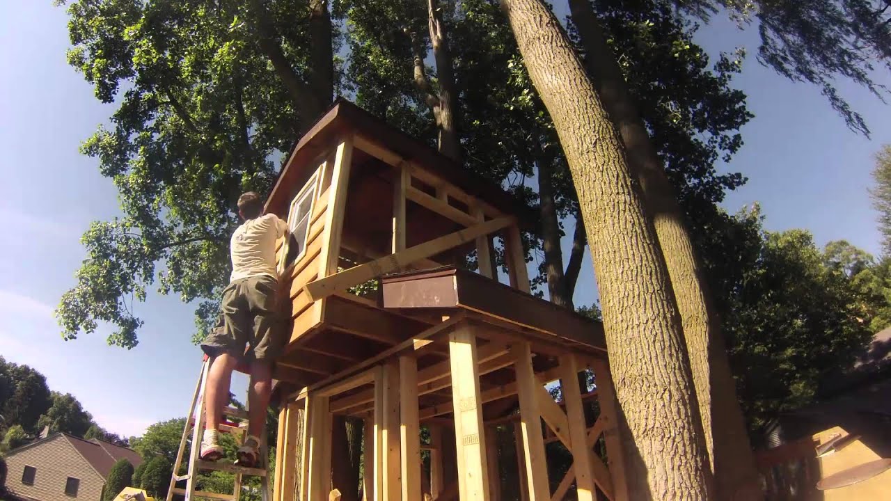 Treehouse Build -- Timelapse