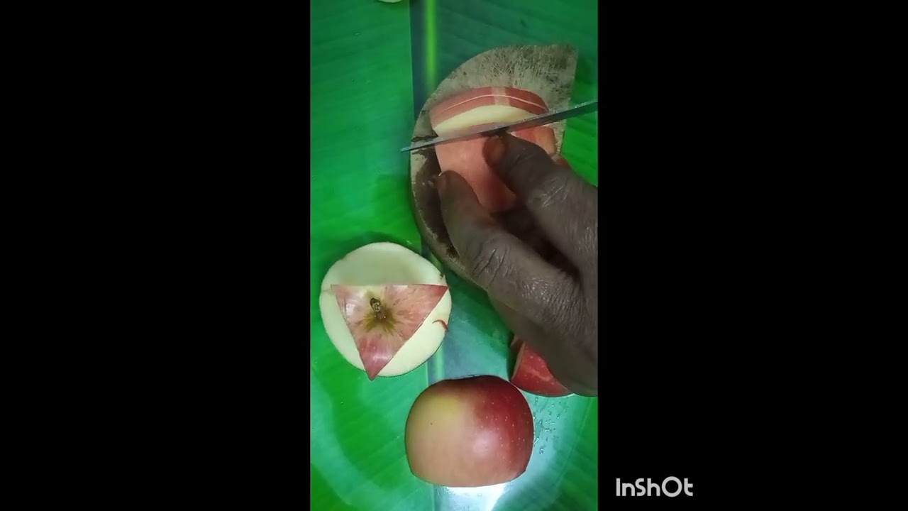 how to make apple different types cutting garnish idea