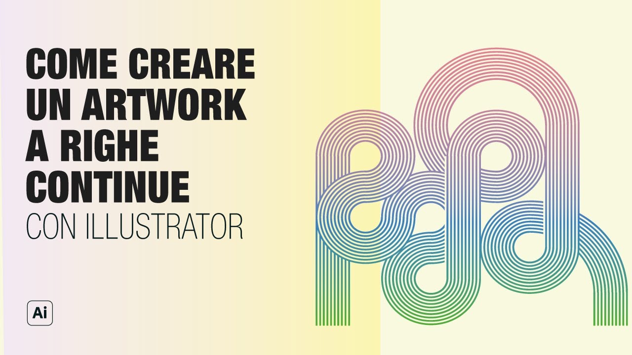 Come Creare un Artwork con le Geometrie a Righe [TUTORIAL ILLUSTRATOR]
