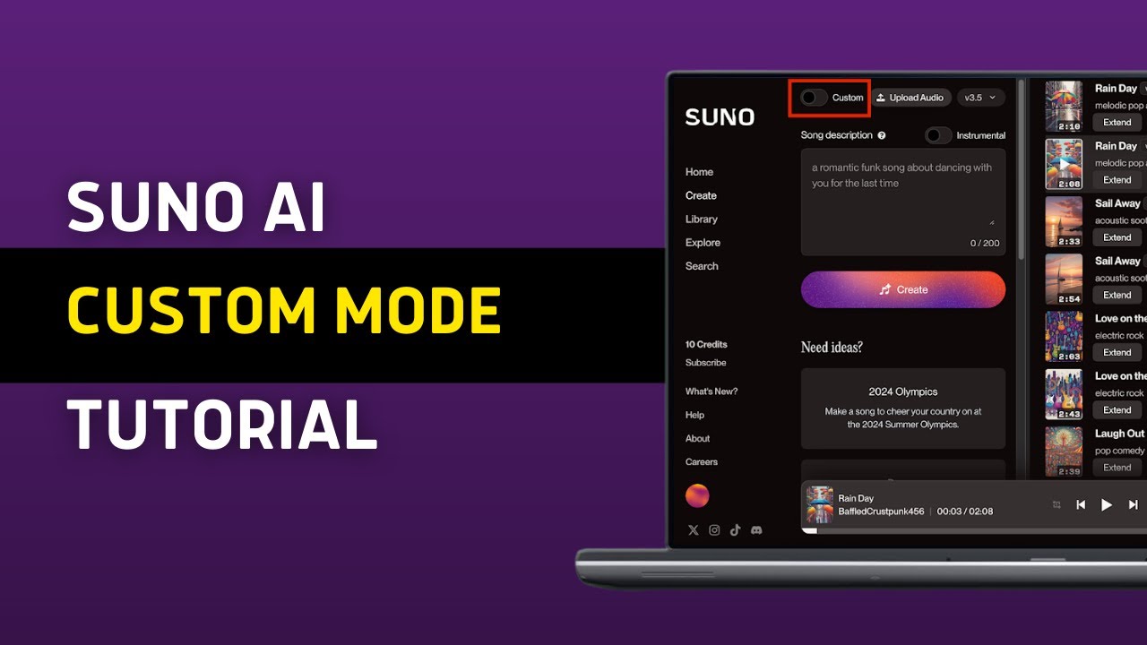 How to use Custom Mode in Suno Ai (2026 GUIDE)
