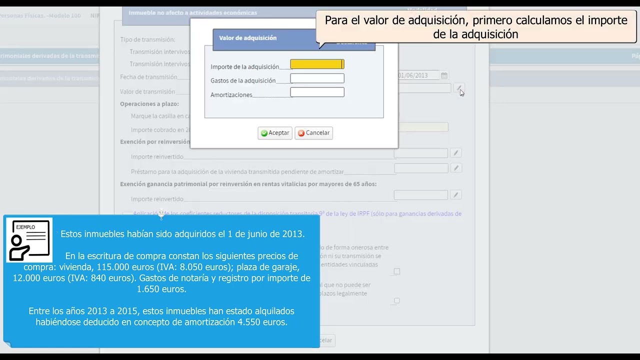 Renta 2022 - Cómo incluir la venta de un inmueble
