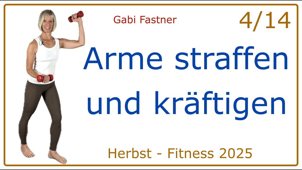 4/14 🏔️ 27 min. Arme straffen und kräftigen | Hantel-Workout für schöne Schultern und Oberarme