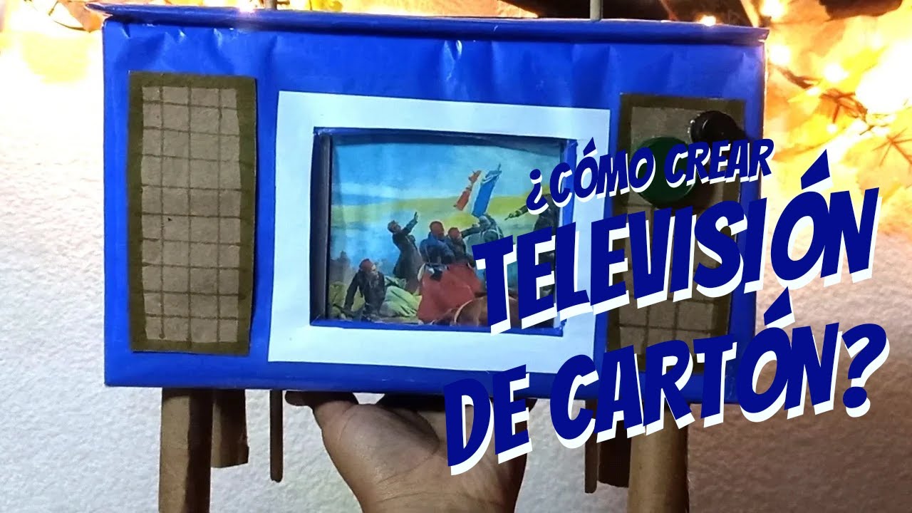 Televisión de Cartón #reciclar  #carton #tarea