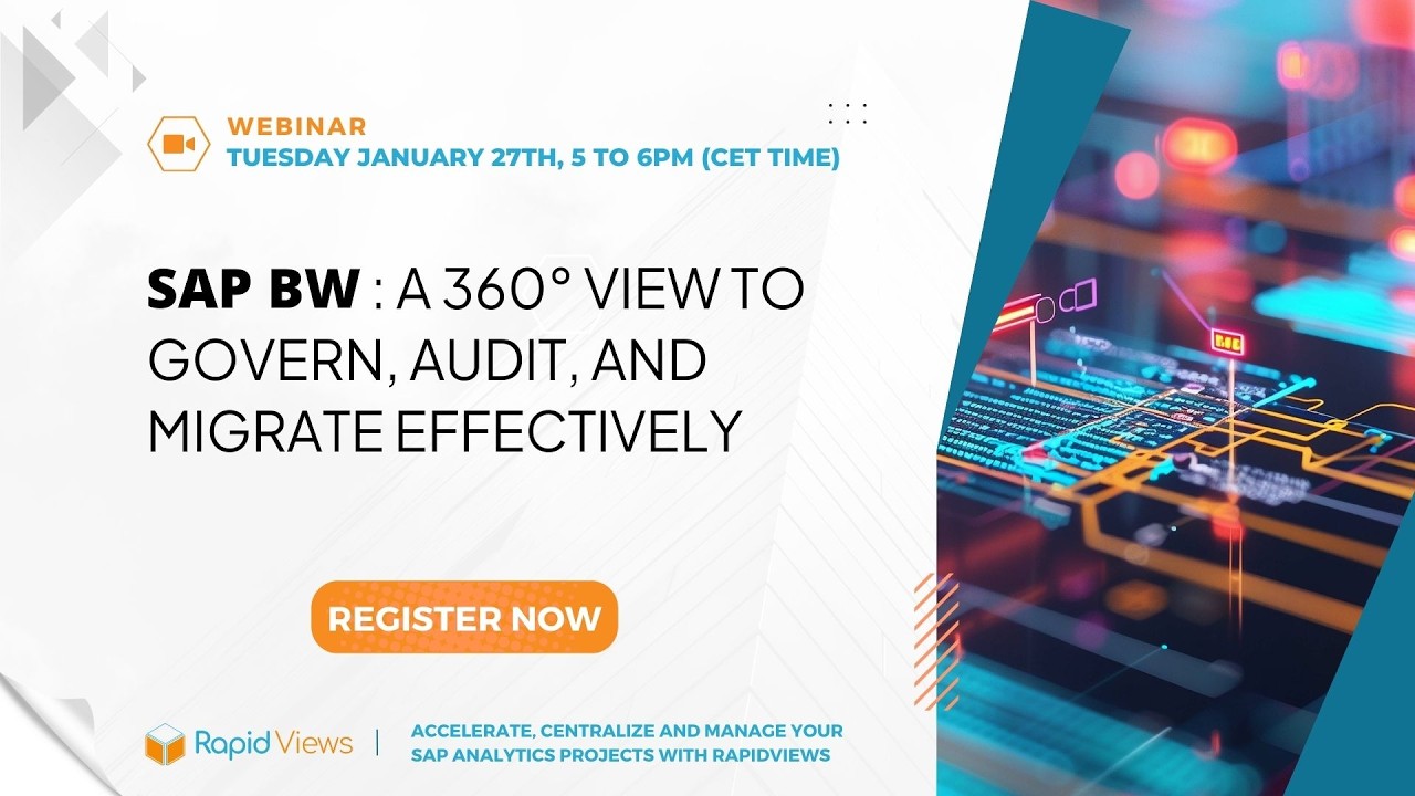 SAP BW  A 360° view to govern, audit, and migrate effectively