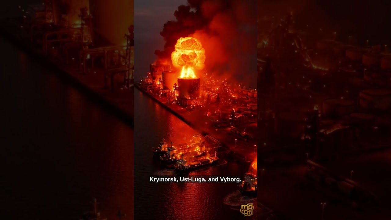 Ukraine Strikes Putin's Lifeline - Explosions at Baltic Oil Terminals #shorts