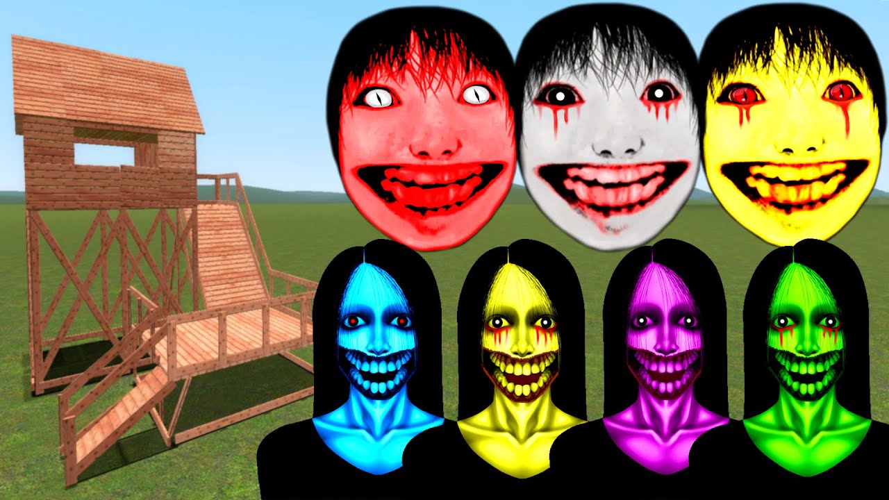 Kuchisake Onna, Yoshie Kimura Vs Towers In Garry's Mod