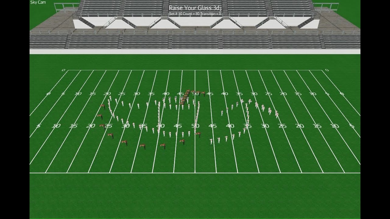 Raise Your Glass Marching Band Drill Design