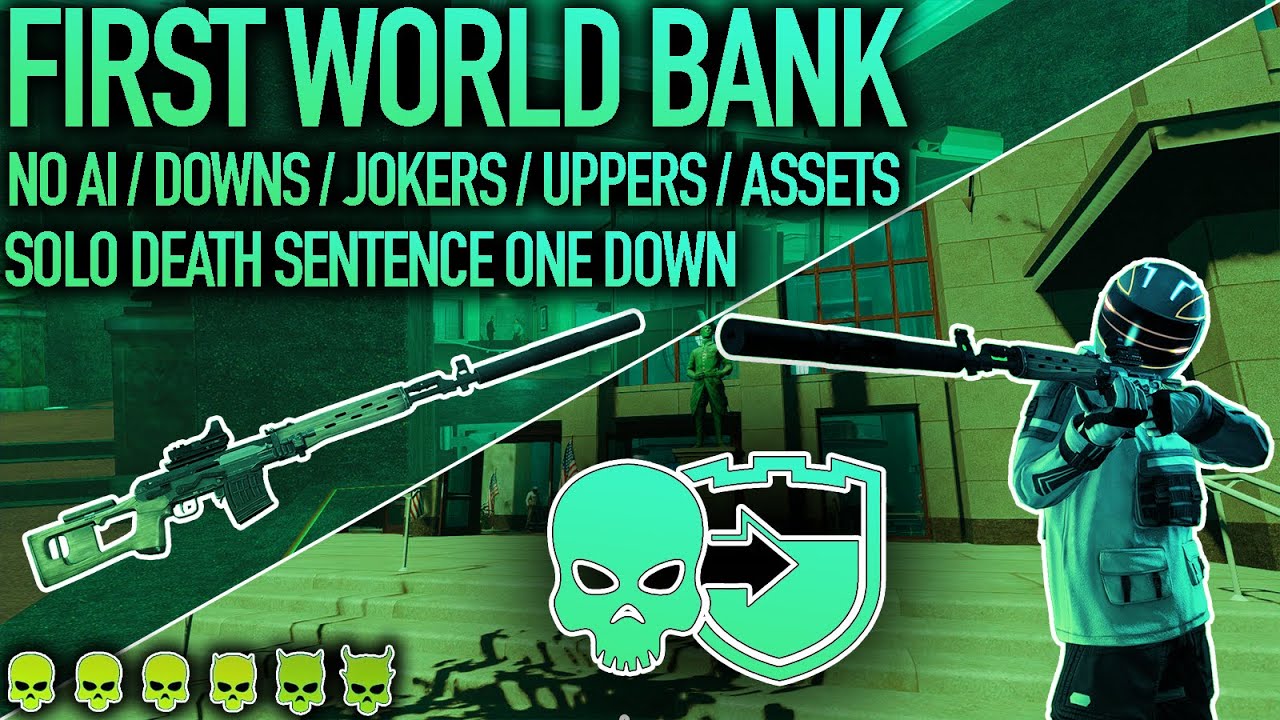 PAYDAY 2 - First World Bank DSOD Solo (No AI/Downs/Jokers/Uppers/Assets) Grom Anarchist Build