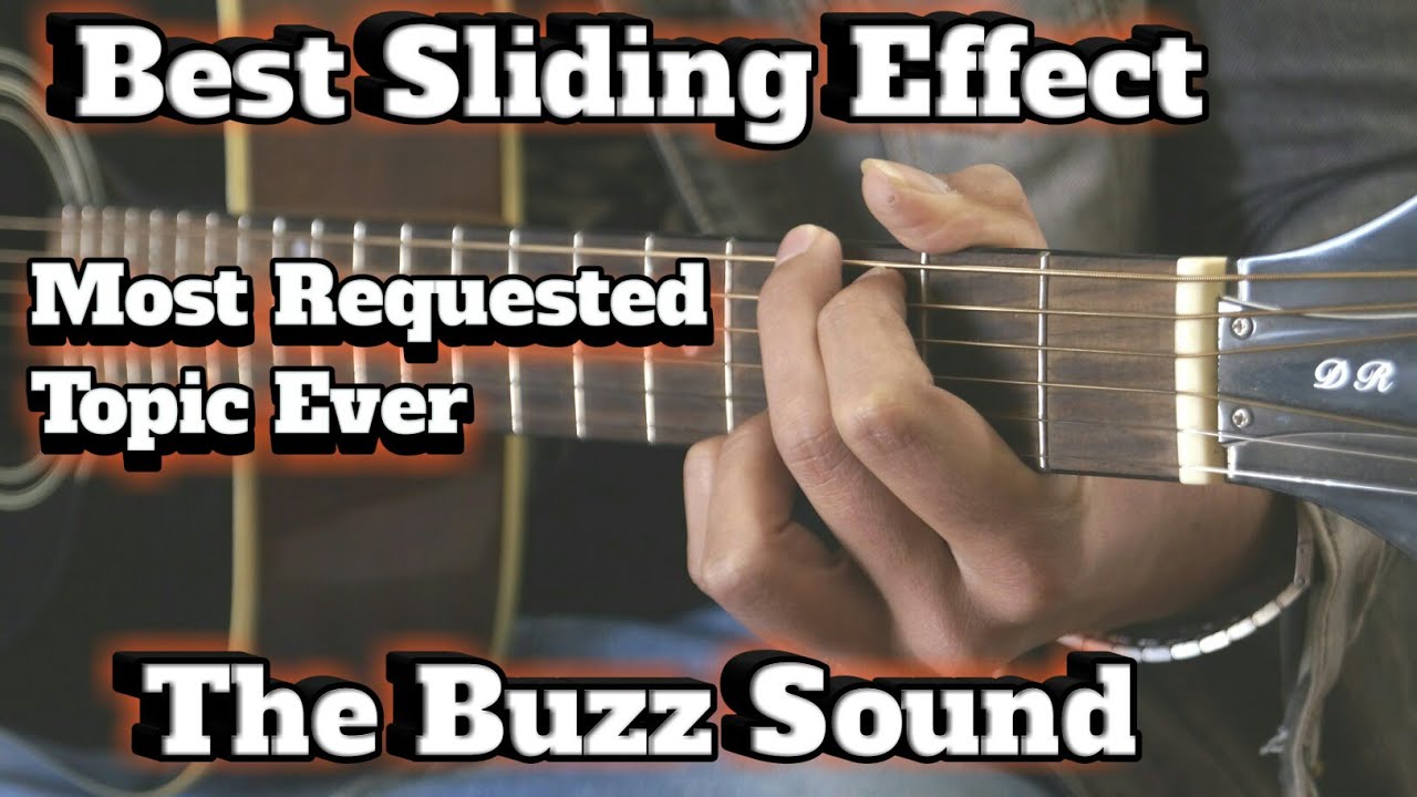 Buzz Sound Effect | Top String Sliding Effect Guitar Lesson | Guitar Adda