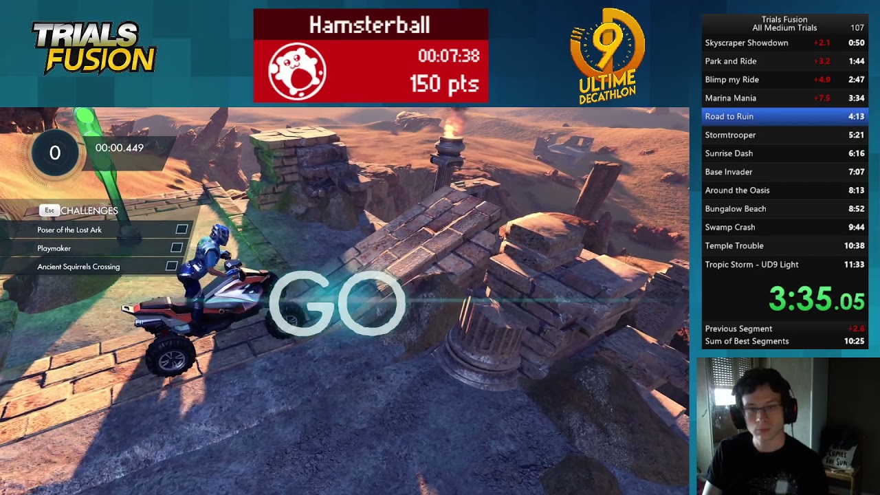 Trials Fusion All Medium Races in 11:01 - Ultime Decathlon 9 Light