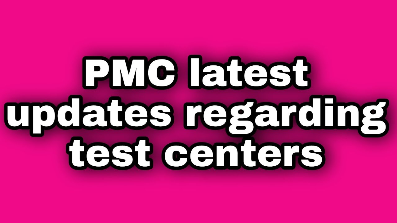 Pmc latest update regarding test centers | Dr Muhammad Raza Alvi