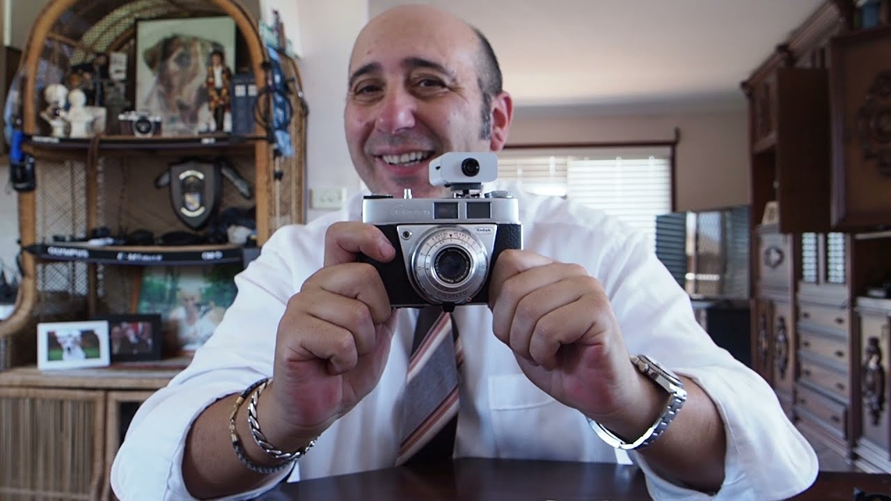 Kodak Retinette 1A Vintage camera. Photo shoot for Dogue with Jerry Hall - Fun cheap camera