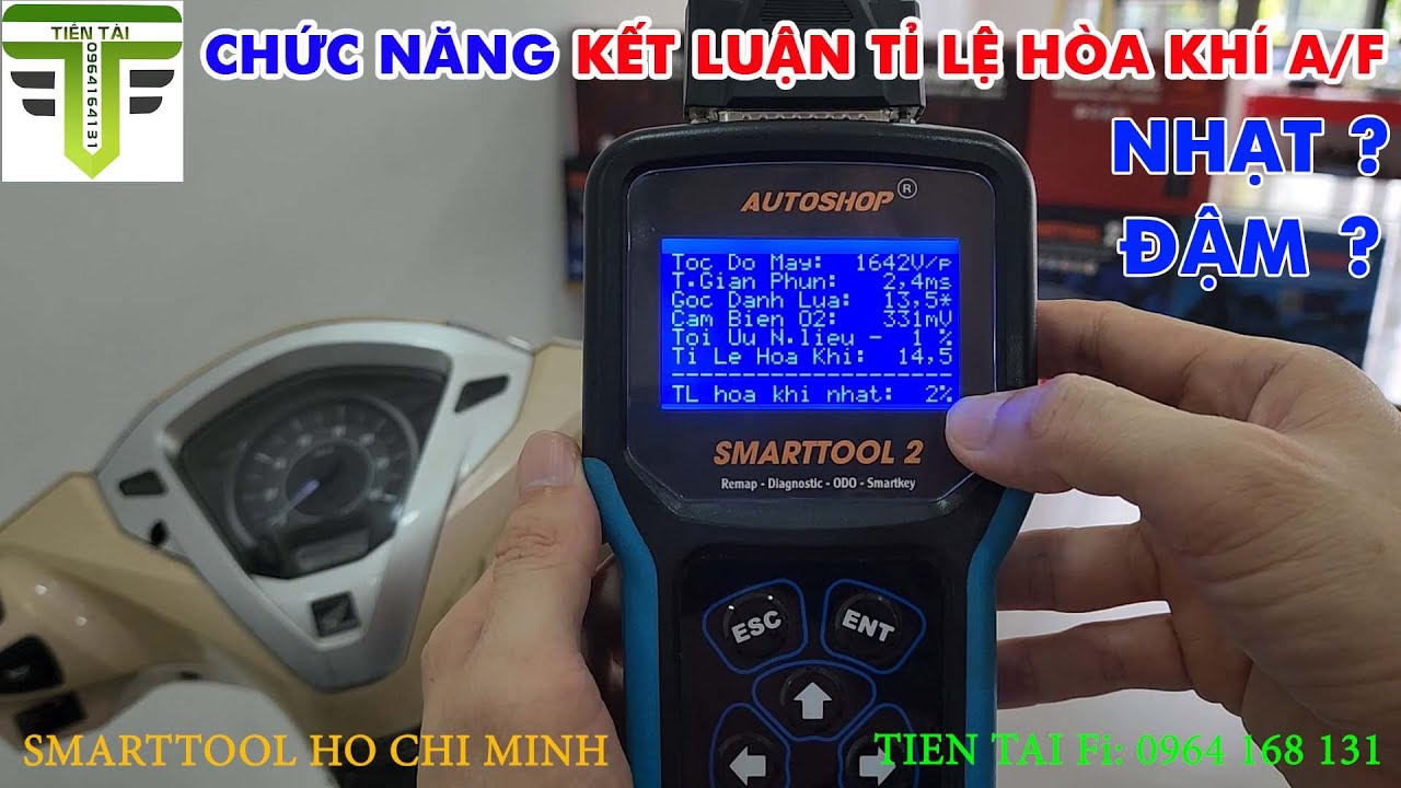 Máy Đọc Lỗi Smarttool 2 - Kết Luận Tỉ Lệ Hòa Khí A/F | Tiến Tài Fi